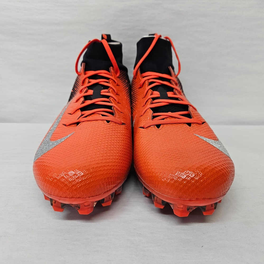 Nike Vapor Untouchable Pro 3 Football Cleats 917165-008 Orange Black Men Size 15 - Picture 7 of 13